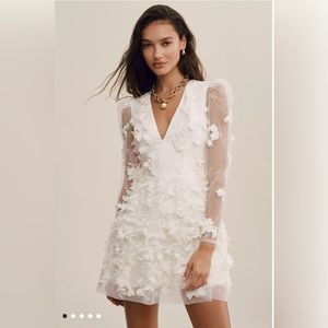 Helsi Sidney Long-Sleeve V-Neck Floral Mini Dress